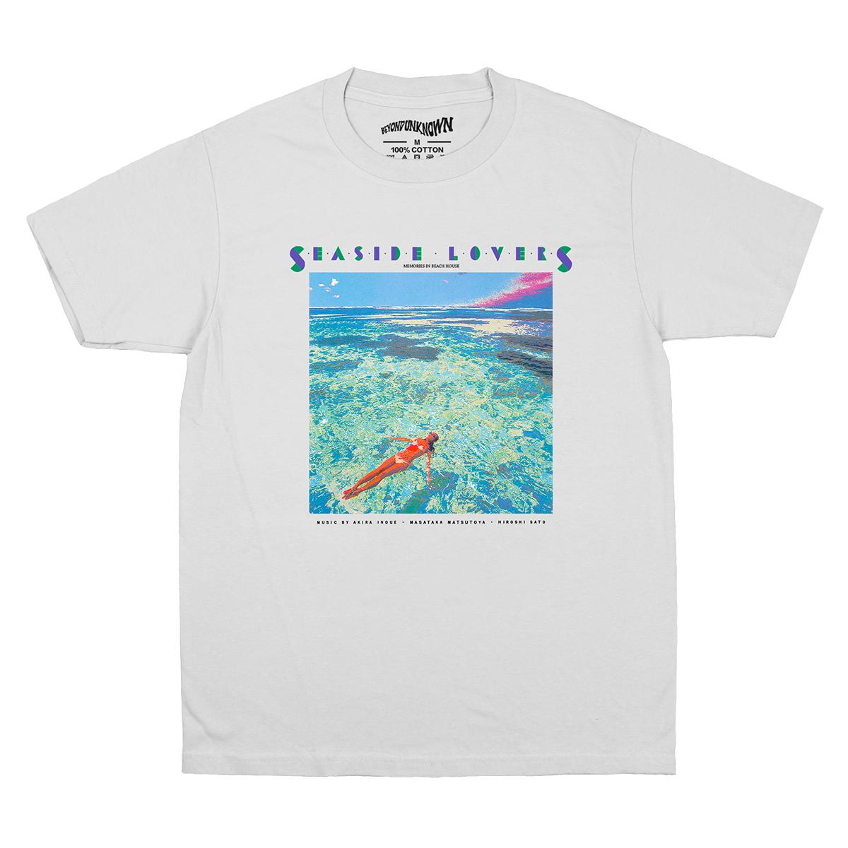 

Seaside Lovers TShirt Memories In Beach House Fusion Music Akira Inoue Hiroshi Sato Sea Unisexs Tops Clothes Short Sleeve Shirt 4XL