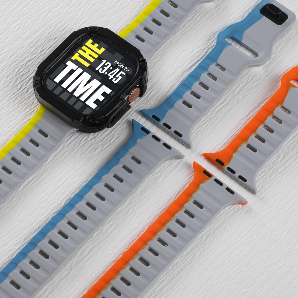 Case+Strap For Apple Watch Ultra 3/2 49mm 40/41 44/45 46mm Protective Cover Silicone Band For Iwatch Series 11 10 9 8 7 6 5 SE3