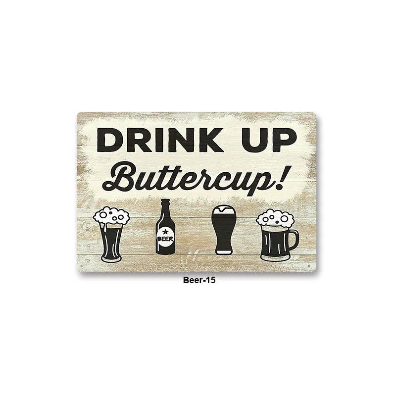 Metal Sign Bar Pub BBQ Shop Wall Painting Tin Sign Decor Beer Wine Alcohol Poster Vintage Tinplate Plaque Shabby Art Decoration