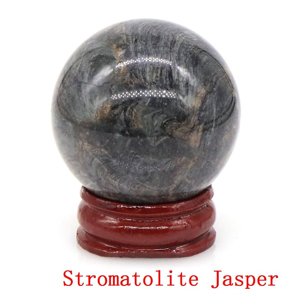 40mm Natursteine Amethyst Lapislazuli Reiki Heilkristalle Energie Chakra Massage Edelstein Kugel Heimdeko Handwerk Mit Ständer