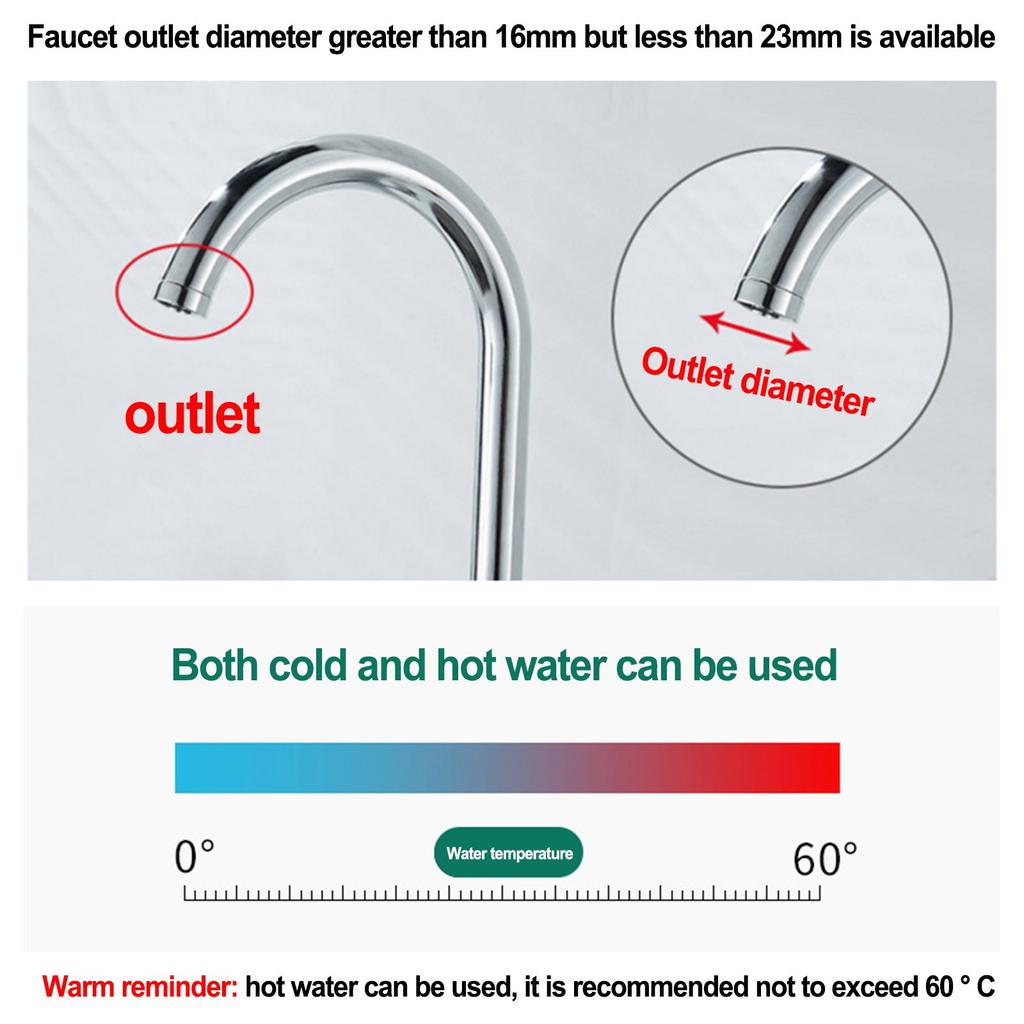 Adjustable Flexible Faucet Extender Blue Pink Splash Filter