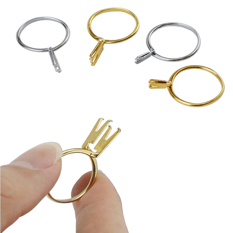 1/4pcs Rings Four-Claw Gemstone Claw Meson Holder Jewelry Tool Equipments Ring Stone Gemstone Holder Display