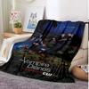 The Vampire Diaries 3D Printed Flannel Plush Blanket Bedspread Sofa Lazy Blanket Outdoor Lunch Break Blanket Travel Quilt Cover