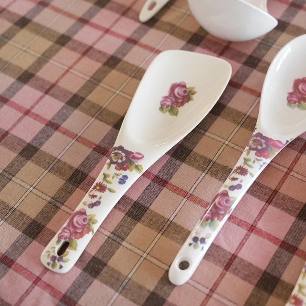 Vintage Flower Melamine Cookware Triangular Spatula