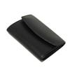 Used LV Logo Embossed Black Card Case with Gusset, Bifold, Epi Noir, 12564 Porte Monnaie Simple M63412 7943, Unisex