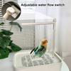 Parrot Bathtub with Pump Automatic Circulating Water Birds Shower Fountain USB Powered Parakeet Bath Box for Cockatiel Lovebird Conure Budgie