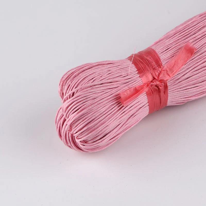 Crushed Ice Texture Colorful Pu Strap Findings Round Faux Leather Cord String Weaving Rope Diy Necklace Bracelet Making 45M 2Mm