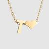 St. Delan DIY 3D Heart Necklace: Personalized Non-Fading Clavicle Chain