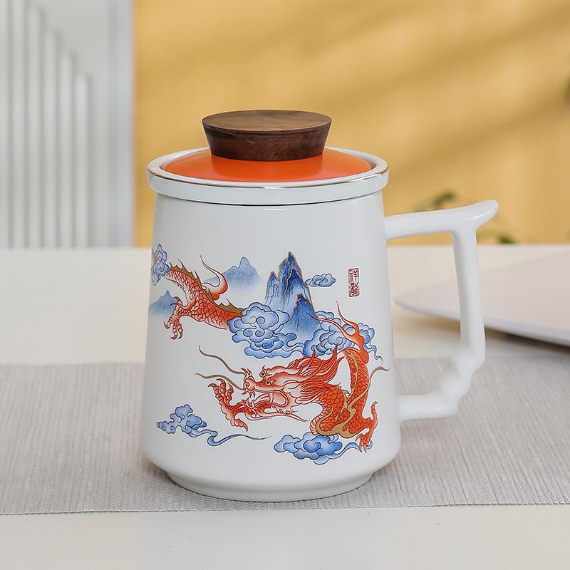 Premium Ceramic Mug with Custom Logo - Gift for Annual Company Event or Cultural Souvenir