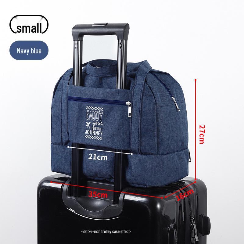 

Унисекс Водонепроницаемая Дорожная Сумка: Двухслойная, портативная сумка с разделением на сухое и мокрое для фитнеса, плавания и хранения туалетных принадлежностей.