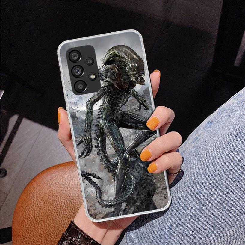 Alien Vs Predator Painted Phone Case For Samsung Galaxy A17 A16 A15 A14 A13 A57 A56 A55 A54 A53 A37 A36 A35 A34 A33 A26 A25 A24