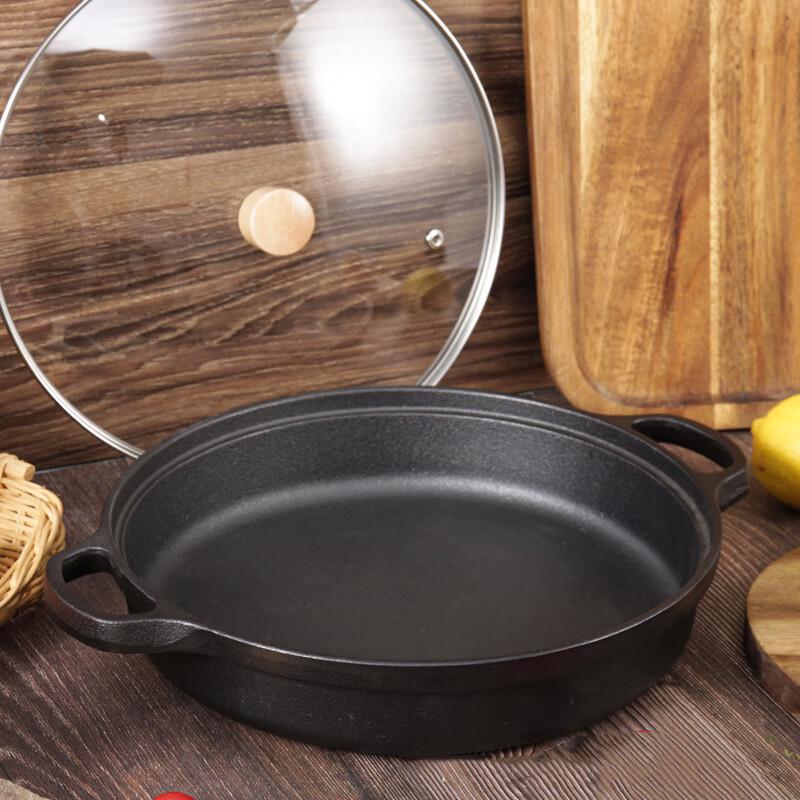 Pabei Чугунная сковорода с двумя ручками 33см