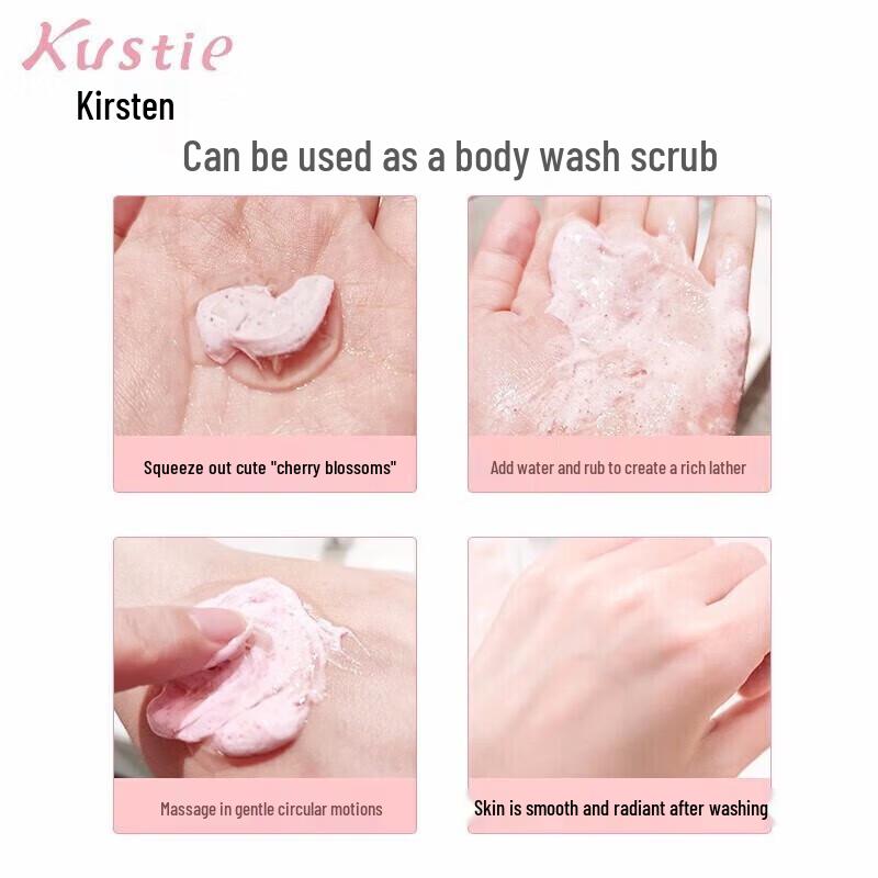 Kustie Rose Scented Dual-Effect Body Scrub