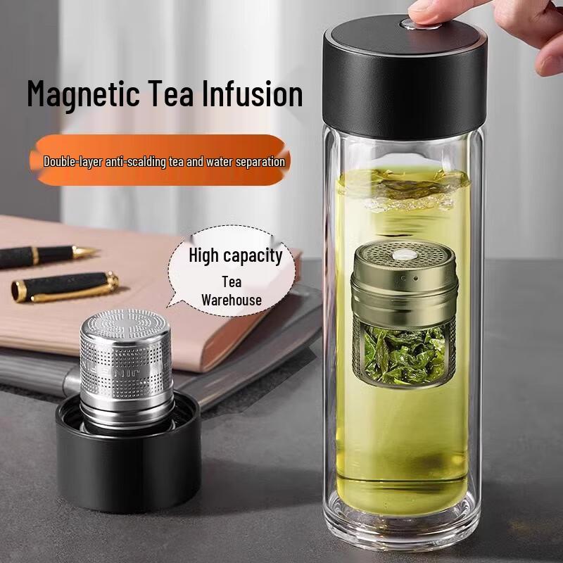 Zhai Qingsong Portable Tea Infuser Glass Bottle