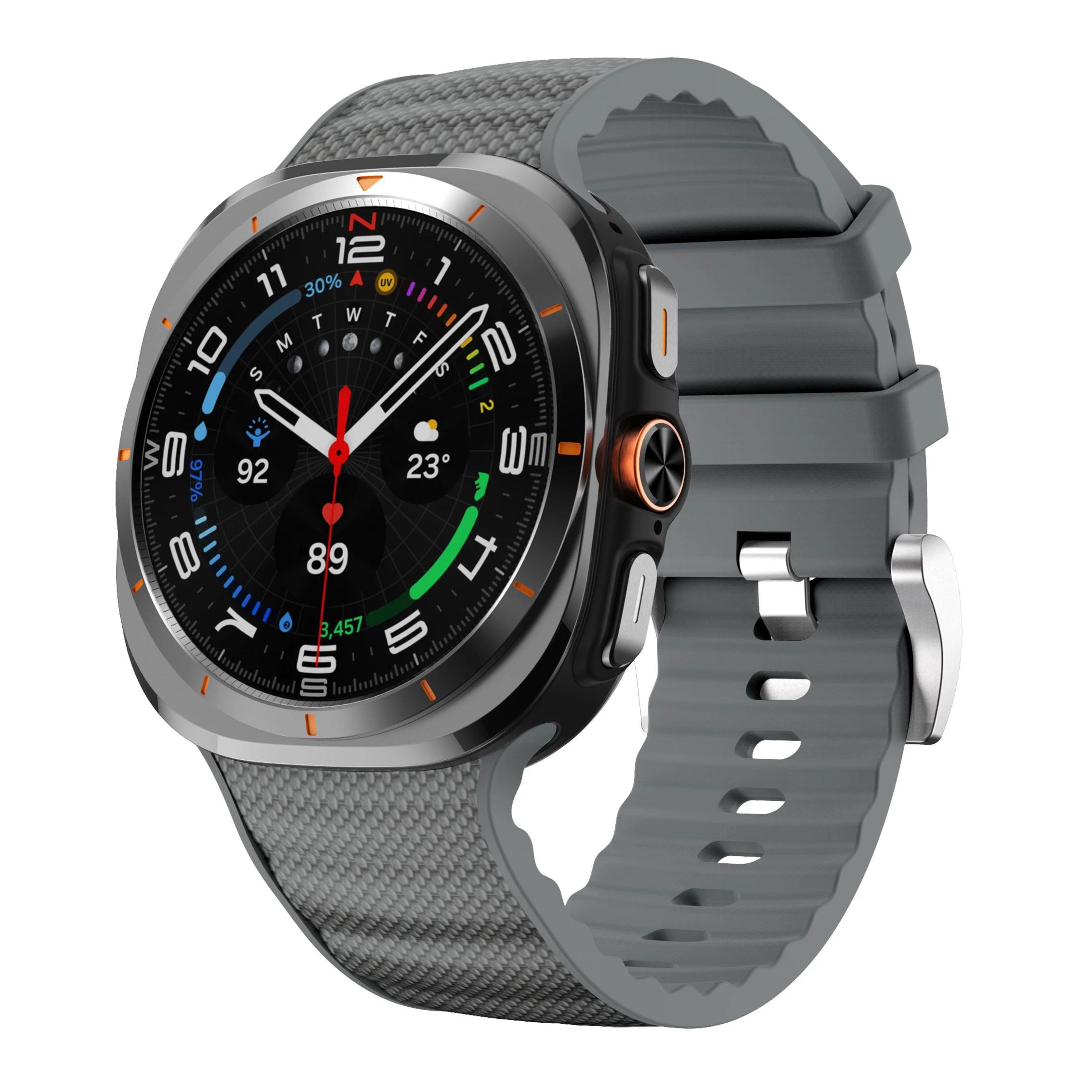 Силиконовый нейлоновый ремешок для Galaxy Watch Ultra Peakform, браслет для Samsung Watch Ultra 47mm, спортивный браслет Galaxy Watch Ultra