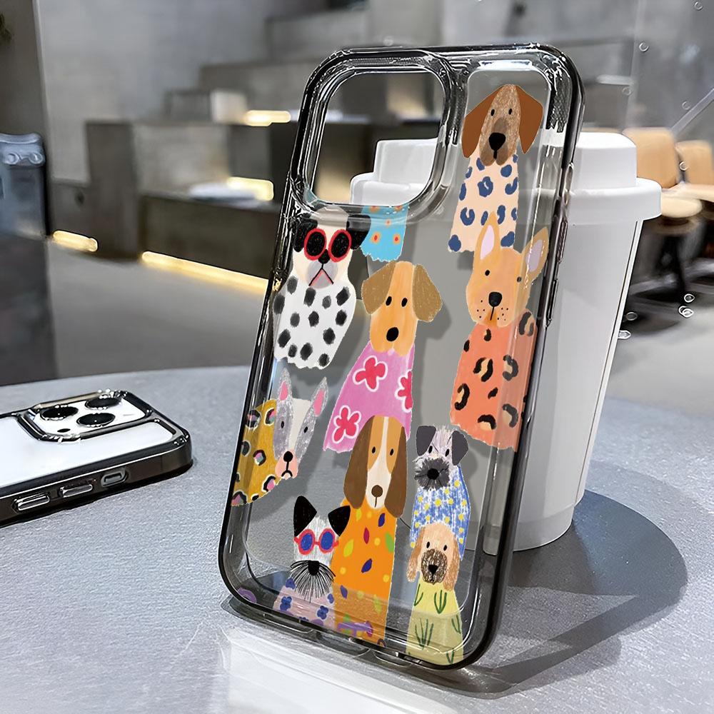 Cute Cartoon Case For Iphone 17 16 15 14 13 12 11 Pro Max Shockproof Soft Phone Case Cover 13 Pro Max 15 16 17 Air