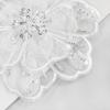White Organza, Lace, Embroidered Nails, Beads, Sequins, Flower Embellishments, Bags, Dresses, Accessories, Fabric Patches
