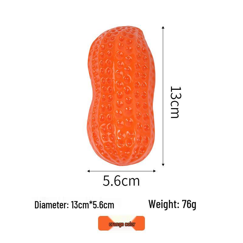 Dog Chew Toy - Squeaky & Durable Milk Peanut Carrot for Self-Entertainment