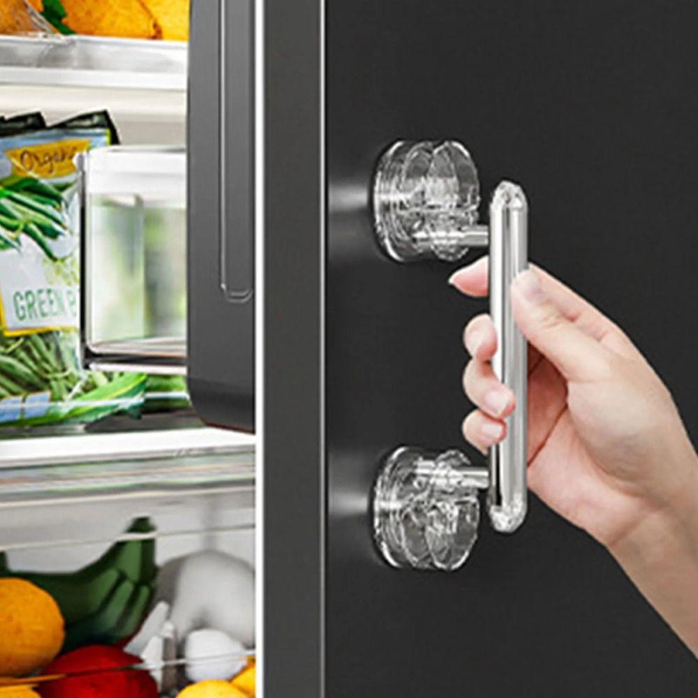 Hole Free Suction Cup Door Handle No Drilling Glass Door Handrail Sliding Door Handle  Bathroom