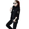 Autumn Winter Women's Casual Sweat Suit Fashion Plush Thickened Hooded Tops Waistcoat Pants Three Piece Set for Women