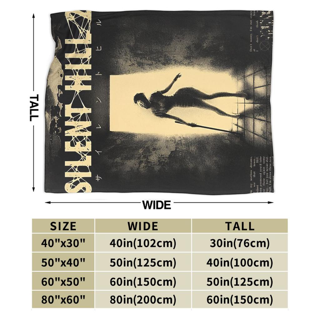 Silent Hill Game Blanket  Soft Warm Funny Plush Throw Blanket For Couch Chair Airplane Travel Flannel Bedspread Bed Cover