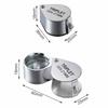 Loupe de poche 10-30X, Loupe de bijoux pliable en diamant Lupa triple bijoutier outil de verre pour les yeux Loupe de lecture