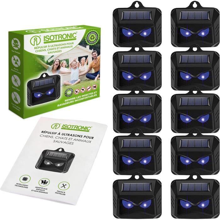 Isotronic répulsif solaire contre les animaux sauvages - lot de 10