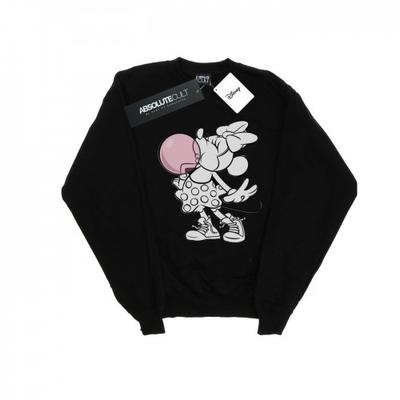 Moletom feminino Minnie Mouse com bolhas de chiclete