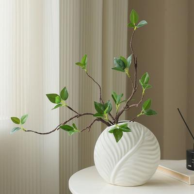 Plastic Artificial Dead Branches DIY Realistic Simulation Green Leaves Plants Non-Fading Fake Plants Holiday Decor