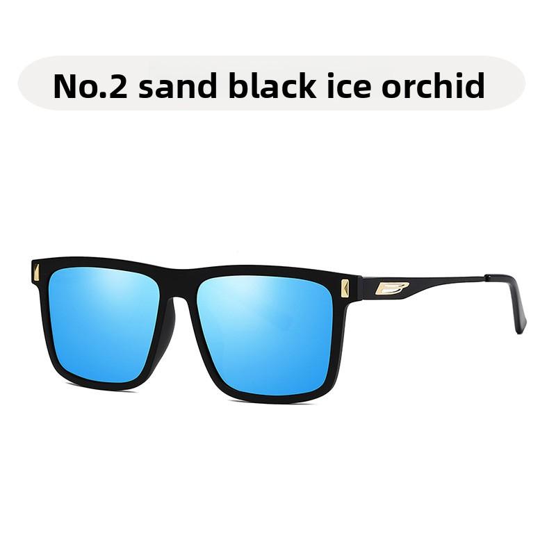Classic square sunglasses TR90 polarized sunglasses, metal rice nail unisex driving glasses, men s sunshades CJ1949