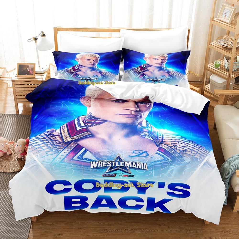 Nytt Cody Rhodes American Nightmare Sängklädesset Enkelt Twin Full Queen King Size Sängset Vuxen Barn Sovrum Påslakan Set Anime