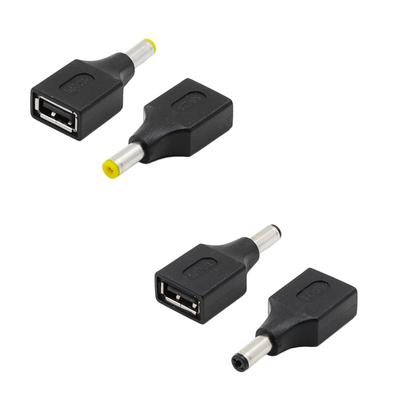USB To DC Adapter USB Female To 2.5/3.0/3.5/4.0/4.8/5.5mm Male Charging Convertor Adaptor Connector for Laptop