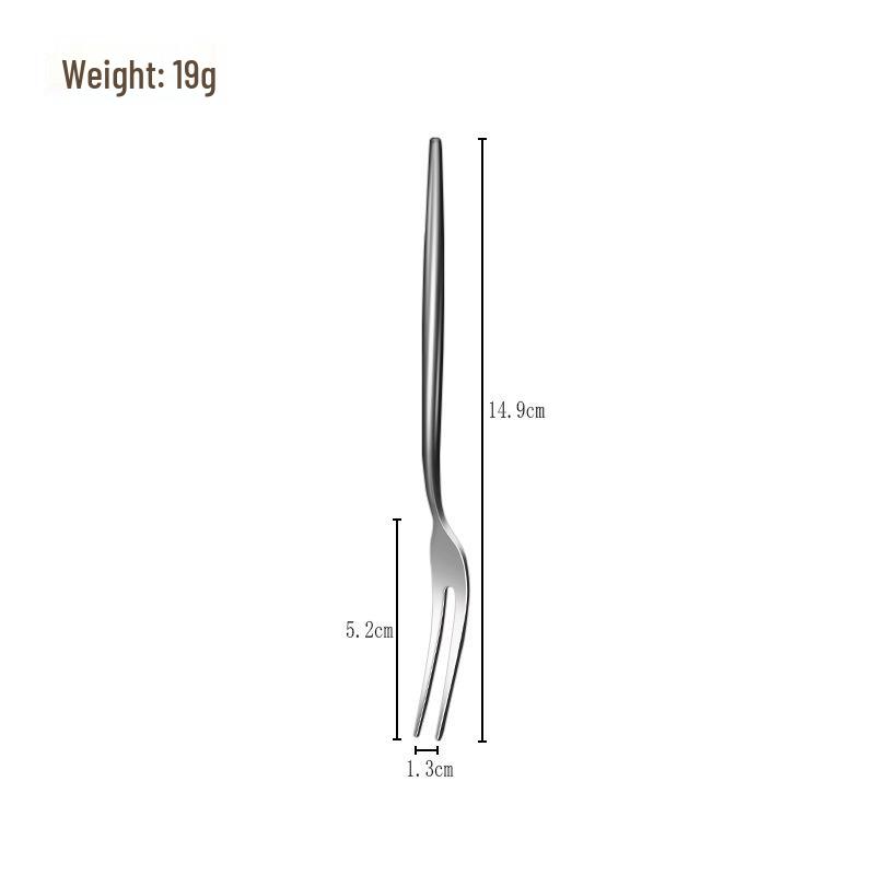 Swan Ornament 304 Stainless Steel Fruit and Dessert Forks - Elegant Tableware for Home and Restaurant.