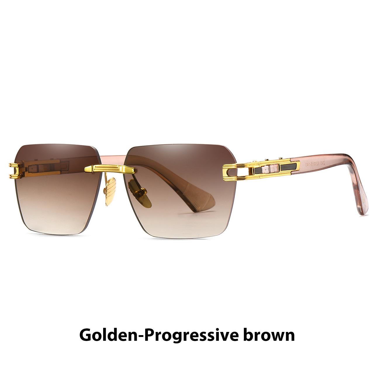 

Retro Square Glasses Dt Square Rimless Glasses, Men S And Women S Literary Sunglasses regular