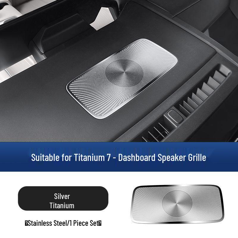 Formula Leopard Titanium 7 Dashboard Stainless Steel Horn Cover Accessory