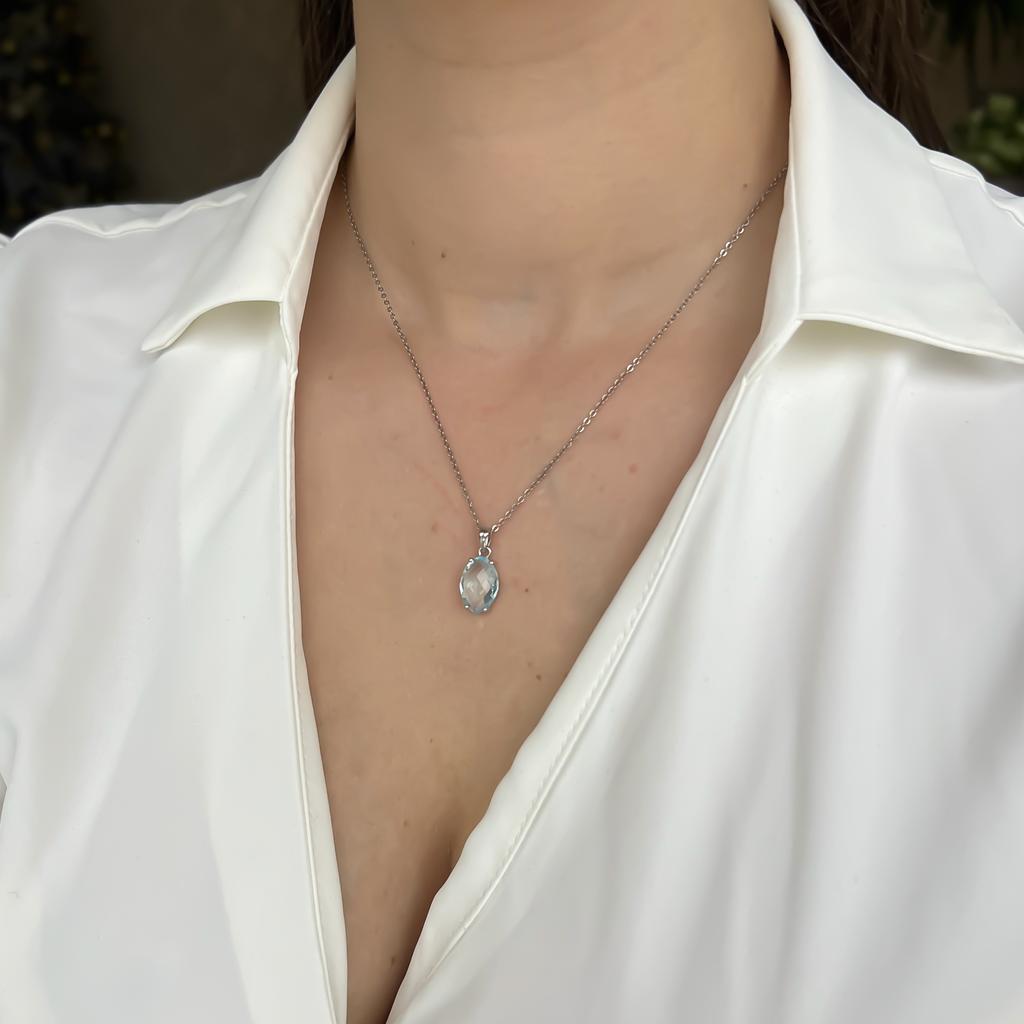 Серебряная подвеска с топазом 6.667ct (2152088)