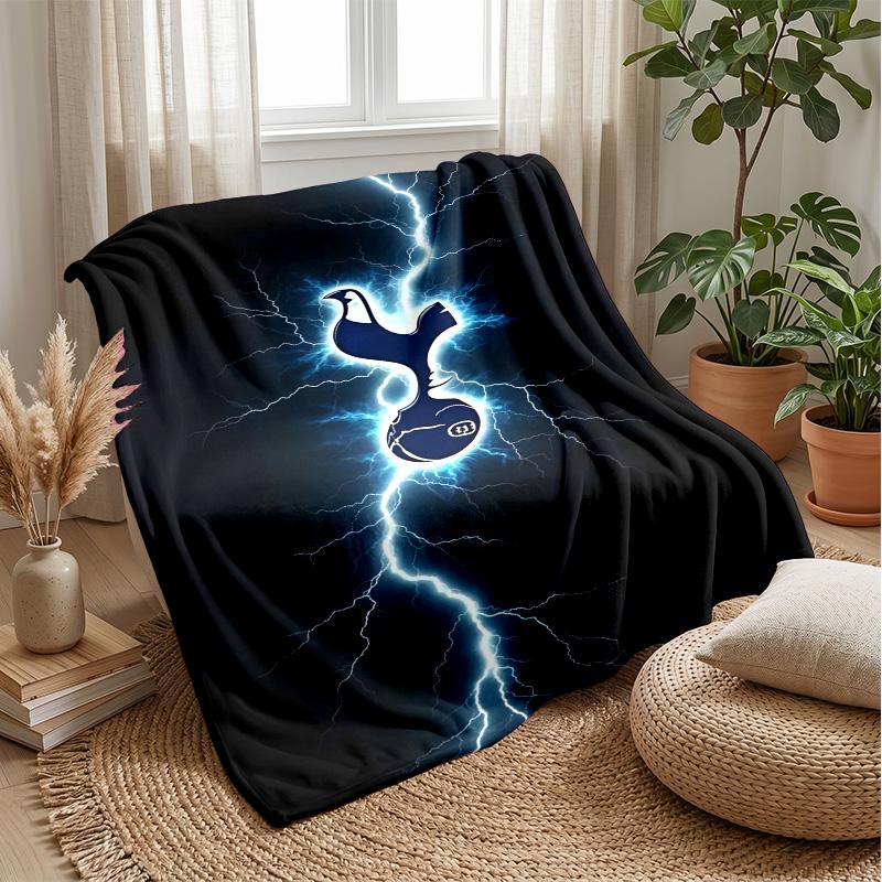 Tottenham Hotspur Theme Blanket Soft Flannel Fleece Blanket Warm Lightweight Throw Blanket for Home Sofa Bed