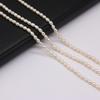 Luxury Natural Freshwater Rice Shape Pearls 3-3.5mm, 36cm Strand Handmade Wedding Jewelry Accessories DIY Crafts