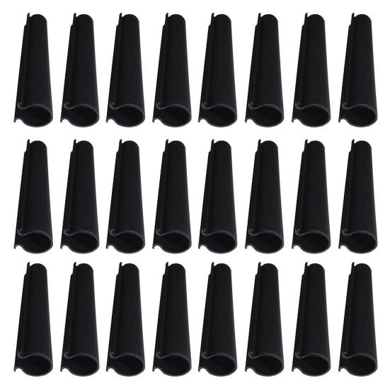 24 clips para cubierta de piscina, tamaño moderado, amplia aplicación, versátiles, a prueba de viento, acabado suave, protege la cubierta de la piscina, ABS, clips para cubierta de piscina de invierno