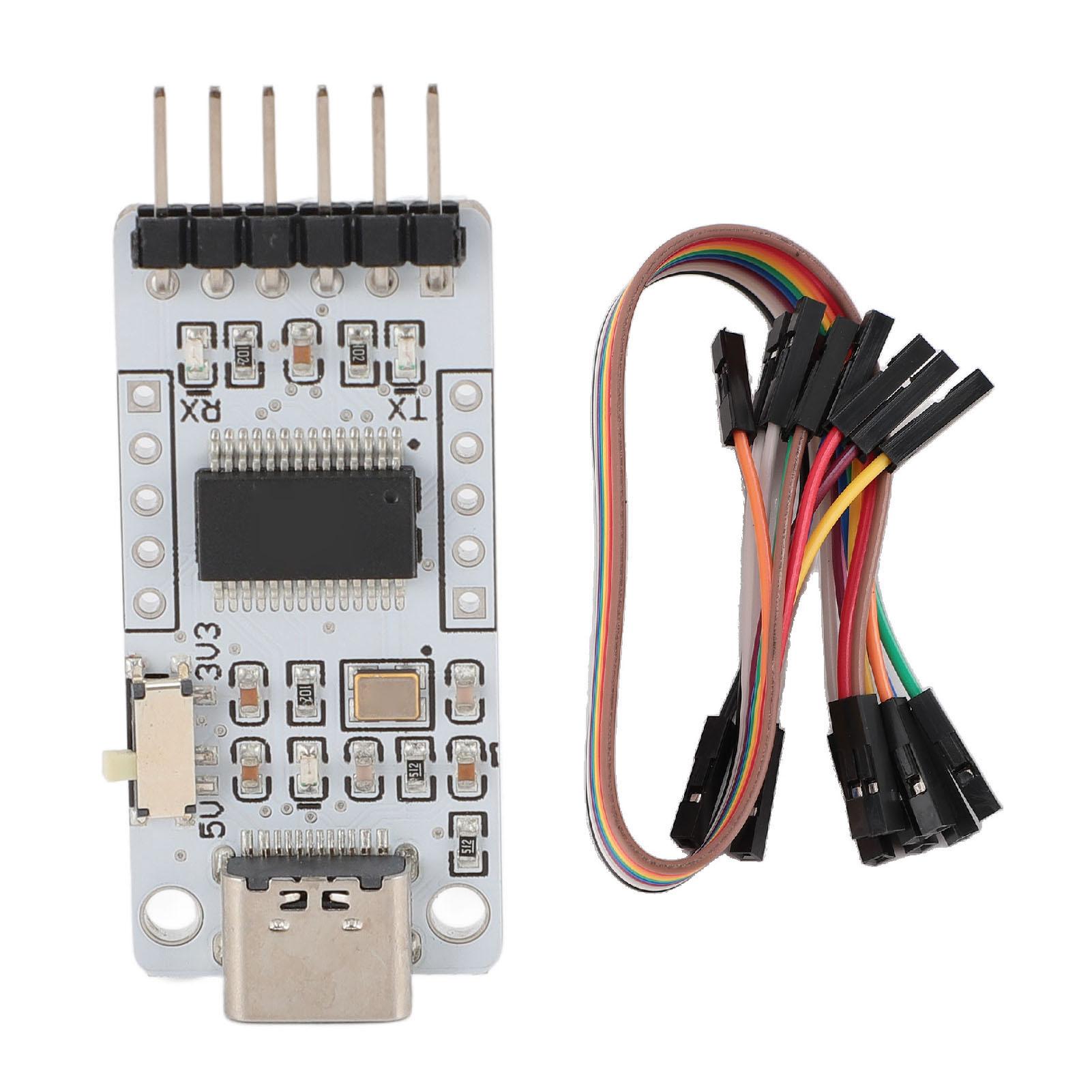 

FT232RL Модуль адаптера USB-послідовного перетворювача TTL 3,3 В 5,5 В типу C до модуля зв’язку Uart Boa