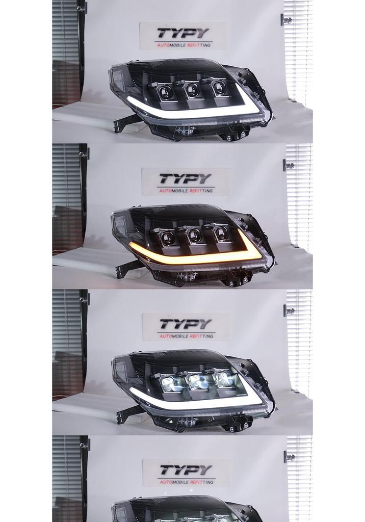 Prado 10-13 LED Headlights: Daytime Running Lights & Sequential Turn Signals