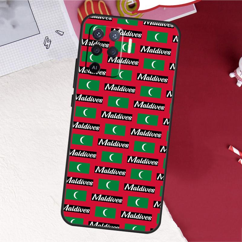 Maldives Flag Case For Oppo A17 A57 A77 A74 A54 A94 A78 A98 A18 A60 A80 A40 A38 A58 A96 A76 A16 A15 A5 Pro
