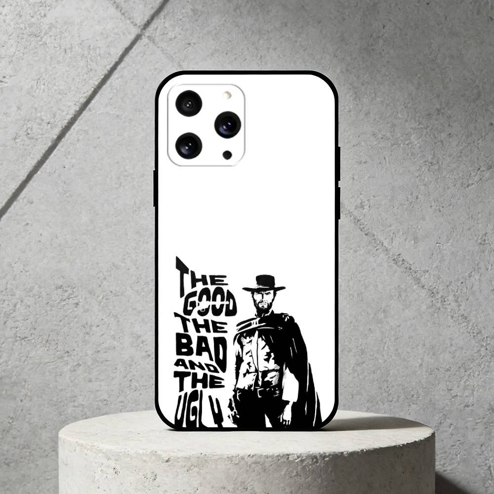 C-Clint Eastwood Phone Case Silicone black Soft For IPhone 17,16,15,14,13,12,11,SE,Plus Pro Max