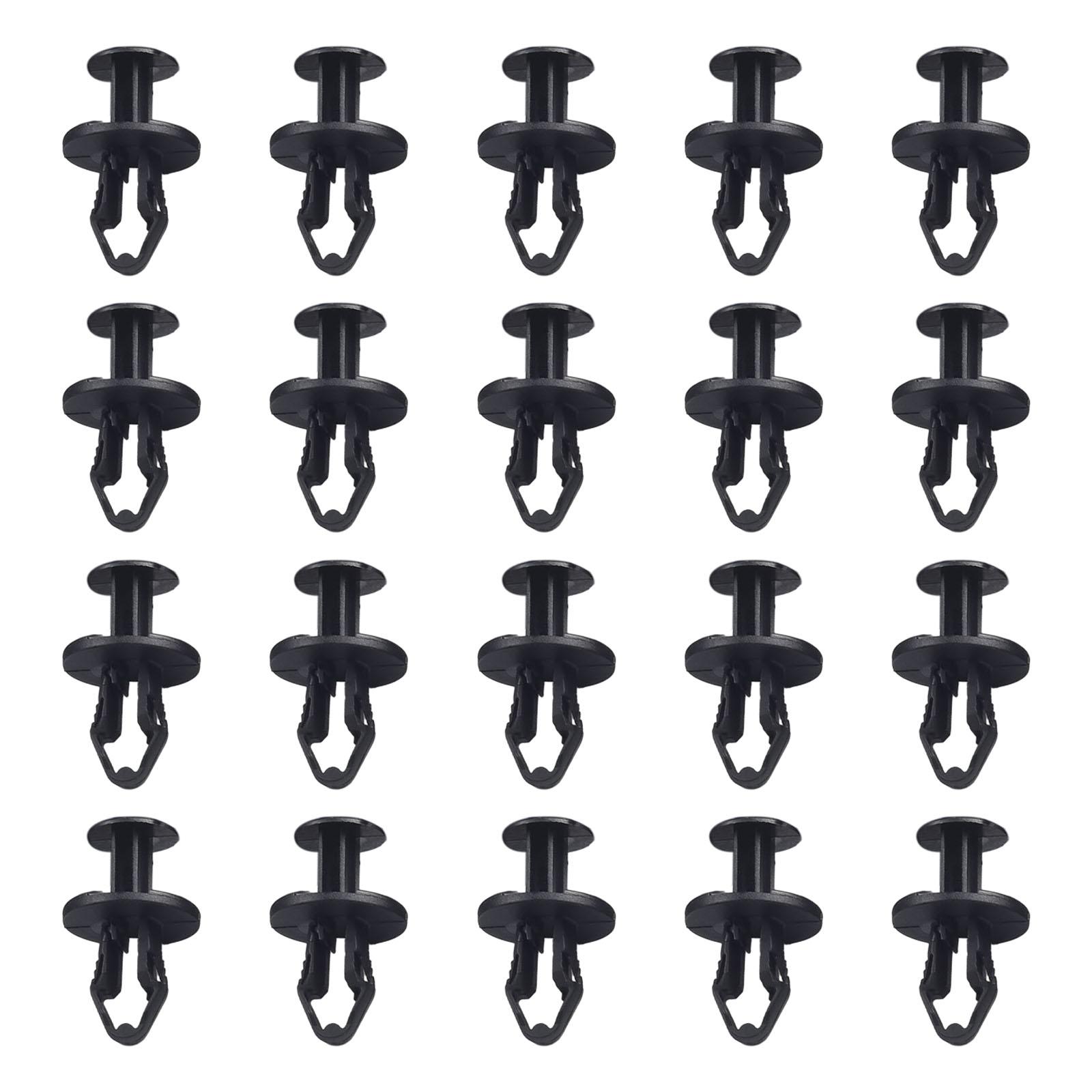 

1128034-00-B Undertray Rivets 20pcs/set Black ABS Fit Into 8mm Hole Push Pull