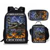 Cartoon Printing Casual Shoulder Bag Junior High School Students Large Capacity Backpacks