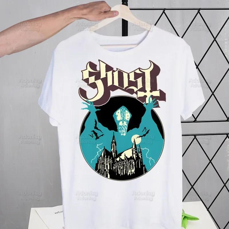 Ghost Band Hard Rock Band Harajuku Men's Tshirt Unisex Short Sleeve T Shirt Casual Ghost B.C. Heavy Metal T-shirt Male Tops