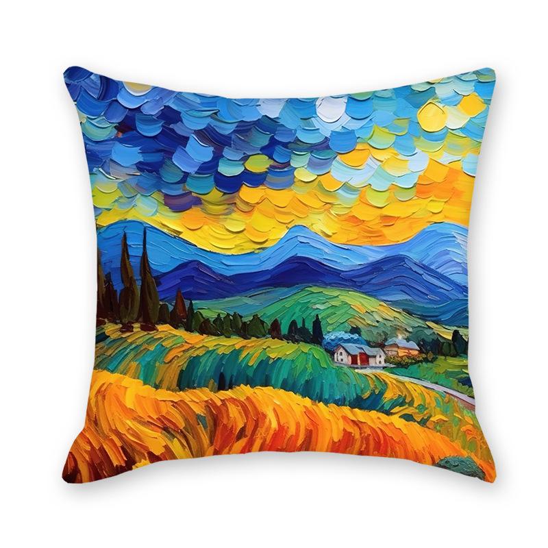 Neue Abstrakte Sternenhimmel Zuhause Sofa Lendenkissenbezug Bettseite Sofa Imitation Superweicher Lendenkissenbezug