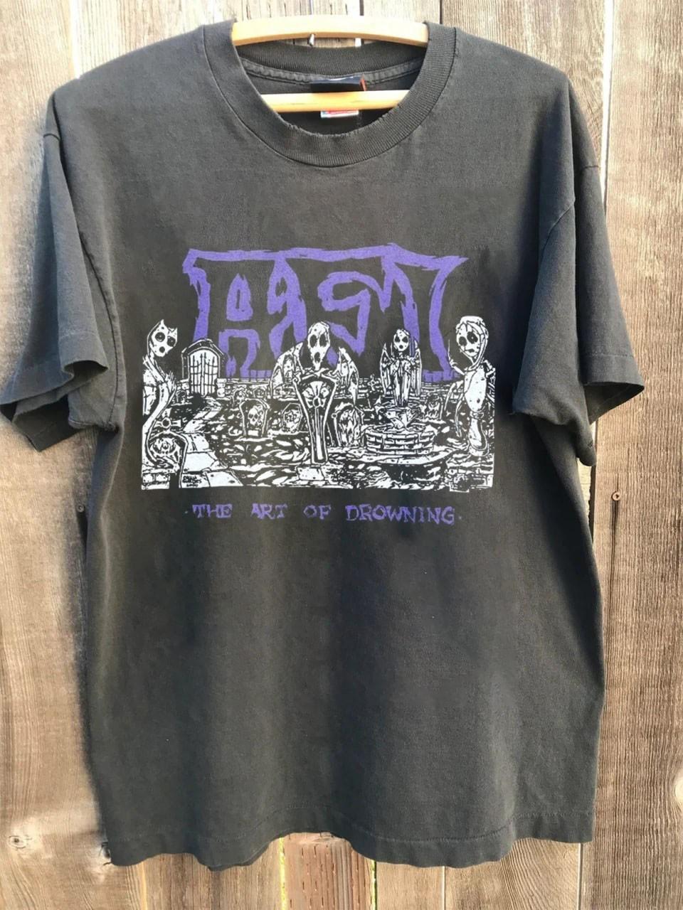 AFI THE ART OF DROWNING rock tour short sleeve shirt AN70206 S