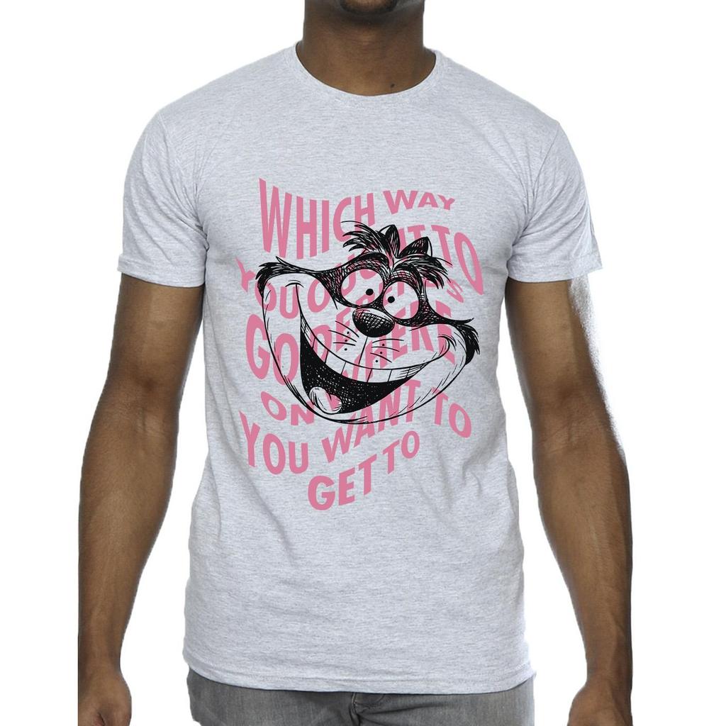Disney Mens Alice In Wonderland Chesire Cat T-Shirt