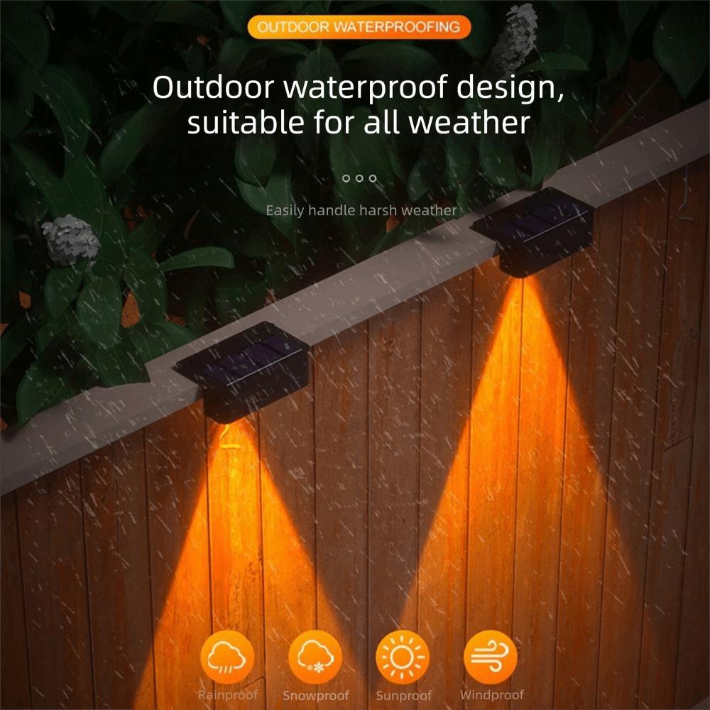 Rainproof Solar Step Lighting Solar Charging Solar Pathway Lights Garden Fence Light Pathway